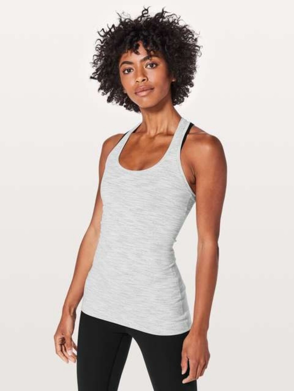 Lululemon Cool Racerback II Wee Are From Space Ice Grey Alpine White Size: 2